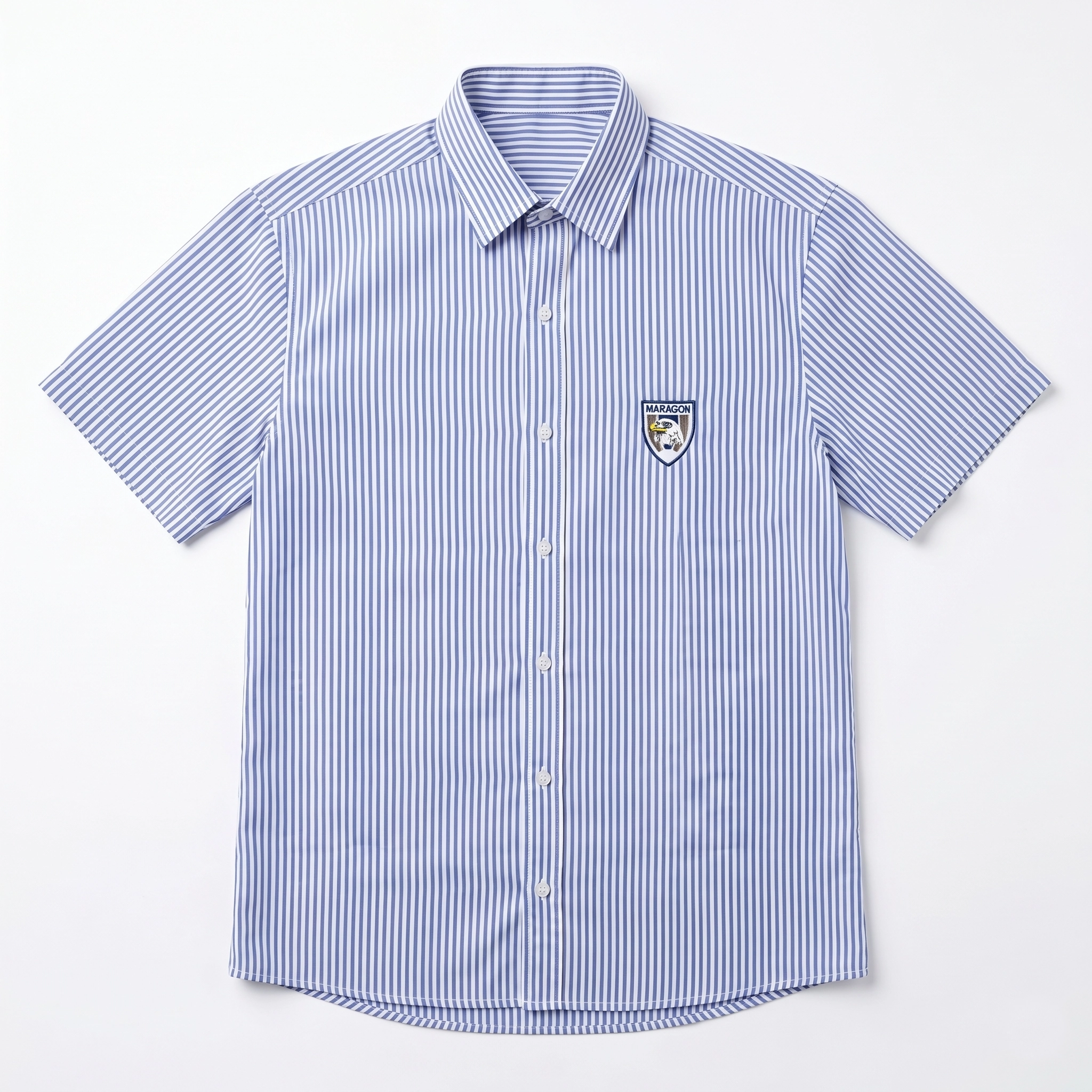 Pinstripe Shirt Short Sleeve Short Sleeve Pinstripe Shirt - Image 1
