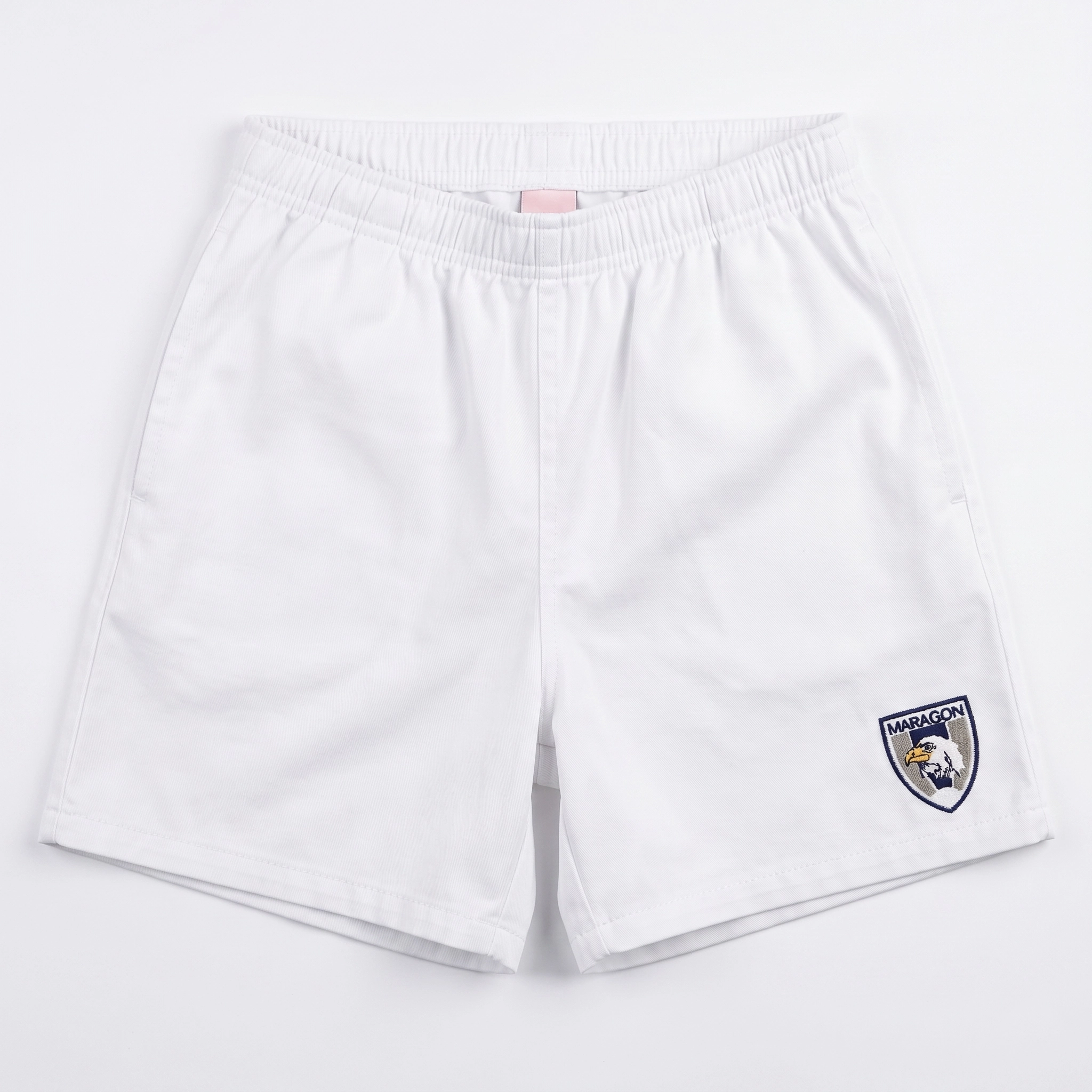 White Shorts High School Rugby Shorts - Image 1